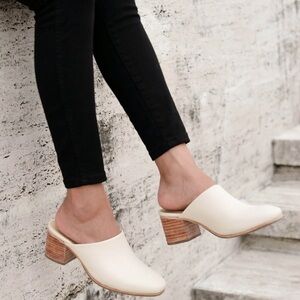 Nisolo Bone All Day Mules with Brown Heel 8